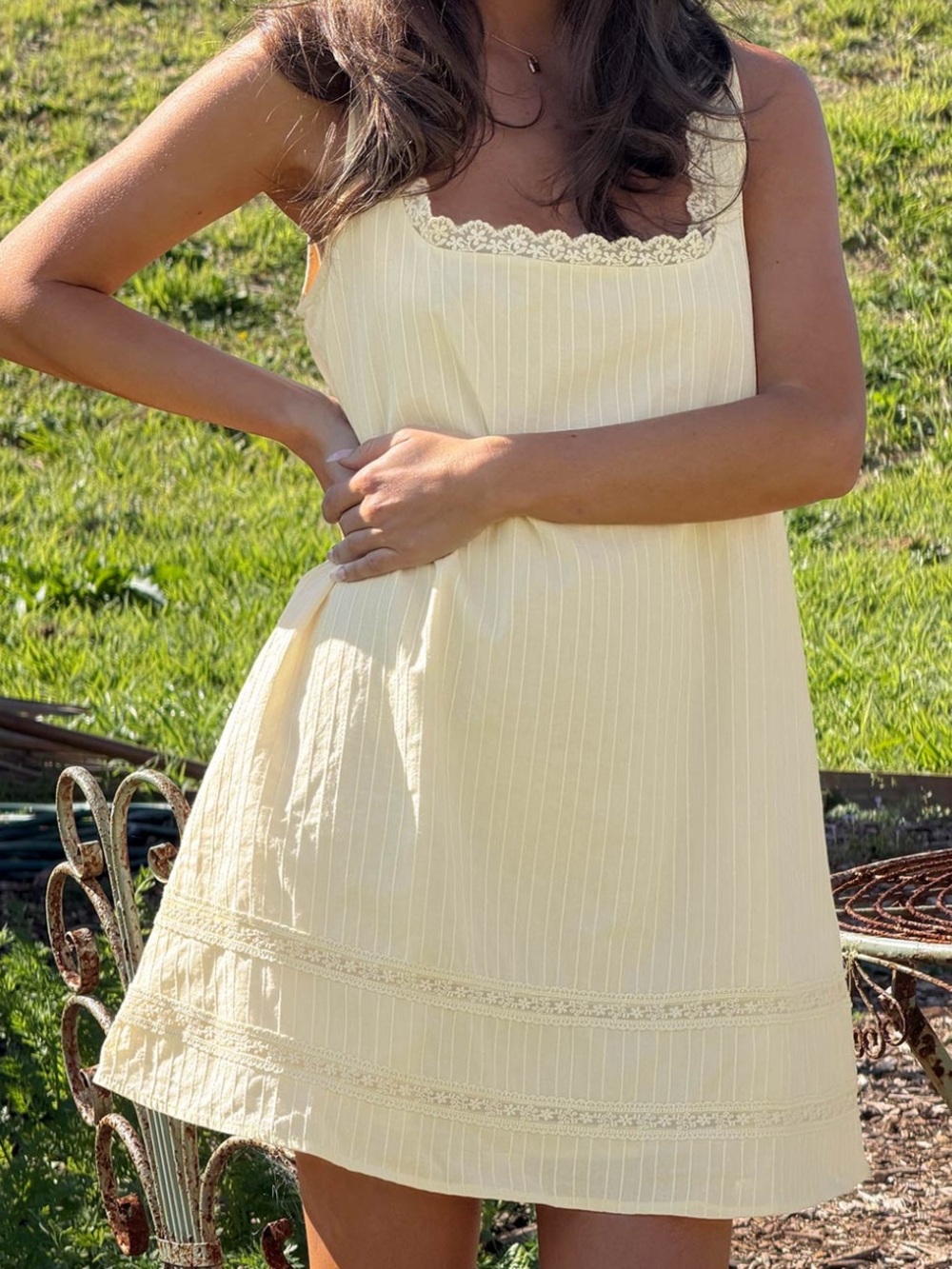 Princess Polly Alanah Mini Dress Lemon - US 12 / Lemon